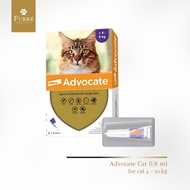 Advocate Cat Spots Solution 0.8ml for Cats LARGE >4-8 kg | ORIGINAL ORIGINAL
