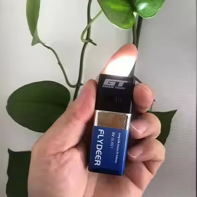 1pcs Mini 9V Battery Flashlight 9V Mini LED Key Light 6F22 Battery COB Outdoor Lighting Work Light B