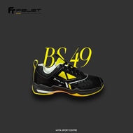 Kasut badminton kanak-kanak FT BS 49 (Black/Yellow)