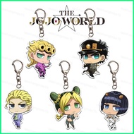 JoJos Bizarre Adventure Acrylic Keychain Giorno Giovanna Pendant Anime Bags Accessories