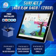 【100% ORIGINAL USED SET】MICROSOFT SURFACE 3 | LTE 4G + WIFI (4GB RAM , 64GB / 128GB) 〚FREE SHIPPING〛