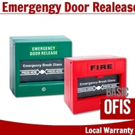 Emergency Break Glass Fire Alarm Door Release Access Exit Button