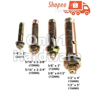 SLEEVE ANCHOR WALL PLUG SCREWS SLEEVE ANCHOR NAILS SLEEVE ANCHOR WITH BOLT AND NUTS