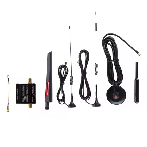 New Antenna Kit + 6GHz 20dB LNA Built-in Battery For HackRF One Portapack