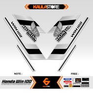 HONDA WIN STRIPING 21 MOTIF/ WIN 100 STICKER/ VIRAL WIN 100 VARIATION STICKER/ KAULADECAL/