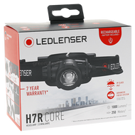 H7R Core LEDLENSER RECHARGEABLE Headlamp - 600 Lumens with BOOST to 1000 Lumens Led Lenser headlamp