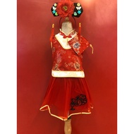 Cheongsam Brand Name Chinese New Year Children's Costume Special There Are Headbands And Money Bags 