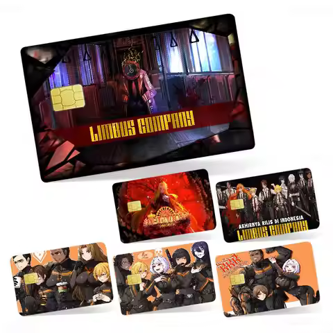L-Limbus Company Game Credit Card Skin Stickers For VISA Bank Card Transportation Card Waterproof St