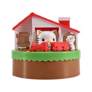 [rtonRache]Piggy Bank for Kids Electronic Cat House Coin Bank Cat &amp Mouse Money Bank Automaticall