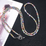 [2026 New Product 0.6cm Rhinestone Crossbody Chain Luxury Full Diamond Mobile Phone Lanyard High-End