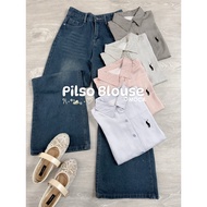 PILSO BLOUSE BY MOCA BASIC BLOUSE WITH COTTON RAYON MOTIF