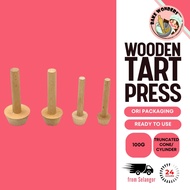 Wooden Tart Presser/Tart Presser Moul/Egg Tart Presser/Tart Penekan/Tart Tools/Egg Mini Tart/Fruit T