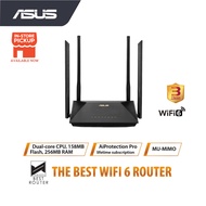 Asus RT-AX53U AX1800 Dual Band WiFi 6 (802.11ax) Router supporting MU-MIMO and OFDMA technology, wit