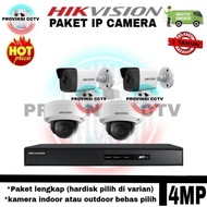 Hikvision IP CAMERA CCTV Package 4MP 4CHANNEL 4camera IP CAM POE