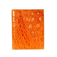 Ví đựng Passport da cá sấu Huy Hoàng màu vàng-