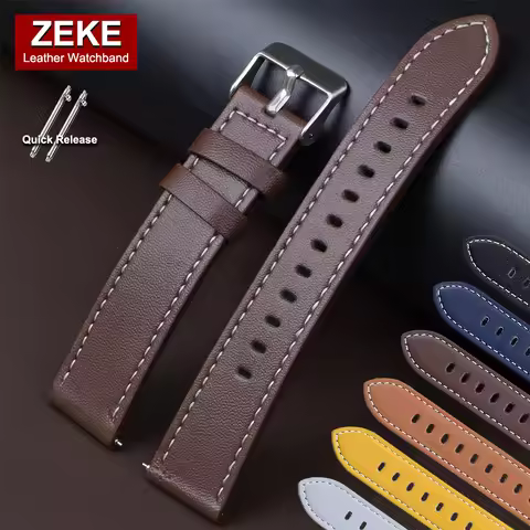 Pu Leather Strap 20mm 22mm for Huawei Watch 3/3 Pro for Samsung Galaxy Watch3/GT3 Bands Quick Releas