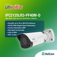 IP CAM UNIVIEW IPC2125LR3-PF40M-D 5MP MINI FIXED BULLET NETWORK BULLET NETWORK CAMERA