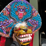 Mainan tradisional Barongan kayu / caplokan kayu / barongan caplokan kayu anak