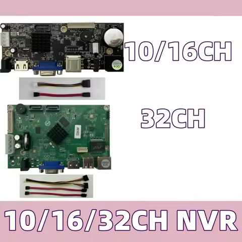 10/16/32CH*4K H.265 H.264 NVR IVR Network Digital Video Recorder SATA Cable Max 16TB ONVIF P2P Mobil