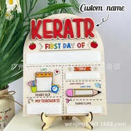 First Day of School Sign Wooden Sign Customization School Last Day Customization Name Primary School