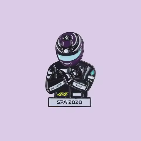 Lewis Hamilton Spa 2020 Wakanda Forever Hard Enamel Pin