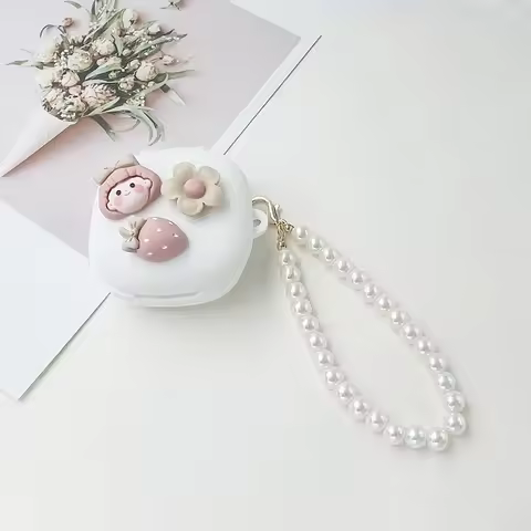 cartoon Cover For JBL TUNE BEAM 2/BUDS 2/LIVE FLEX/T280TWS X3 Case with keychian Silicone earphones 