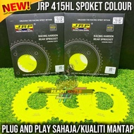 SPROCKET JRP COLOUR 415 YELLOW CRAZY COLOUR SPOKET STEEL YAMAHA LC135 RXZ LC135 SPOKET JRP 415