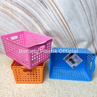 (6 PCS) SQUARE BASKET 4.9 L HIGH YOYO STAR MULTIPURPOSE STORAGE RACK SNACK LETTER BOX