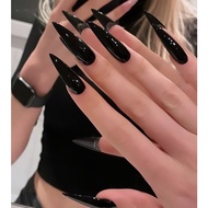 Nailbox design Piece plain black gel polish NB09