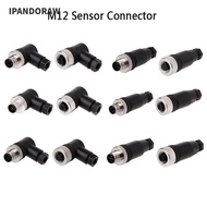 IPANDORAW M12 Sensor Connector, Connector Sensor Plug M12 Aviation Plug, Male Female Socket M12 Sens