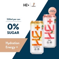 HE+ Energy Plus Vegan Drink (Case of 6/24 - 320ml) - zero sugar, low calories, caffeine free, gluten