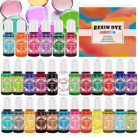 Epoxy Resin Pigment Set Liquid Coloring Agent Candle Dye Pigment DIY UV Resin Mold Candle Soap Color
