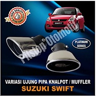 SUZUKI Muffler Exhaust Pipe Tip Variation - Platinum - SwiftSUZUKI Exhaust Tip Muffler Tip