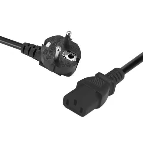 EU Plug IEC C13 Power Supply Cable 2m 5m 10m Schuko PC Power Extension Cord For Projector PC Compute