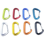 【NEW】6061 Aluminum Alloy D Shape Carabiner 8mm Climbing Hook for fitness Outdoor Gear