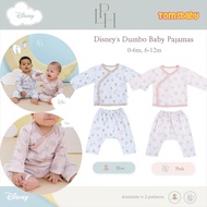 [TOMS] 0-6m, 6-12m] LITTLE PALMERHAUS (1 set) Disney Dumbo Baby Pajamas | Baby Kimono Pajama Set