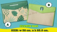 กระเป๋า Starbucks Clutch Bag ลายดาว หรือใบไม้ จำนวน 1 ใบ