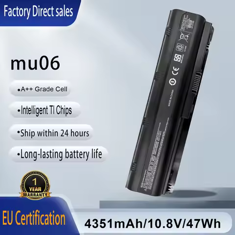Replacement Battery For HP MU06 MU09 Spare 593553-001 593554-001 Compaq Presario CQ32 CQ42 43 6435 4
