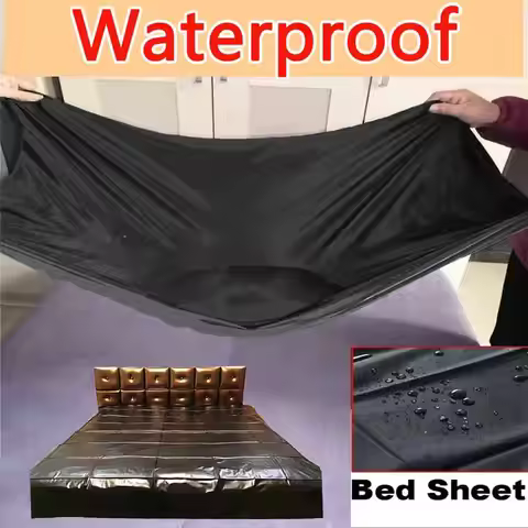 Leather Bed Flat Sheet PVC Waterproof SPA Couple Mattress Cover Adult Urine pad Oil Proof Full King 