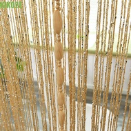 KIKO2E Beaded String Curtain, Solid Color 1*2M Beaded Door Curtain, Retro Door Curtain Tassel Tassel