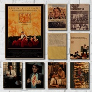 Classic Comedy Drama Dead Poets Society Vintage Kraft Paper Poster Bedroom Club Bar Cafe Cinema Wall