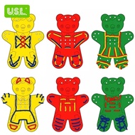 You Sile USL Threading Board Color Shape Classification Wear Knitting Sewing Clothes Game Kindergart