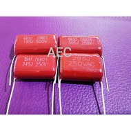 1.8uF, 2.4uF, 2.9uF, 5UF 500V CAPACITOR RED