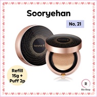 Sooryehan x Black True Cushion Foundation 15g + Refill 15g + Puff 2p, No. 21,23