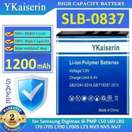 Stable Camera Battery 1200Mah Slb-0837 Long-Lasting For Samsung Digimax I6 Pmp L50 L60 L80 I70 I70s 