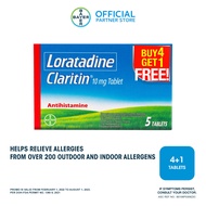 CLARITIN® Loratadine 10mg Tablet for allergy relief from over 200 allergens 4s +1 Free - Fast Acting