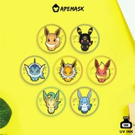 Eevee Evolution Pokemon Badge Brooch Pin