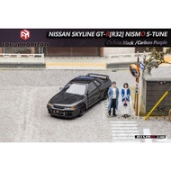 Focal Horizon 1/64 Nissan Skyline GT-R (R32) Nismo S-Tune CARBON BLACK/PURPLE