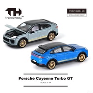 TH 1/64 Porsche Cayenne Turbo GT Alloy Diecast Car Model Toy Birthday Gift
