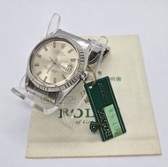 Rolex 1603 DateJust 鋼王 板帶 連綠牌仔 有紙